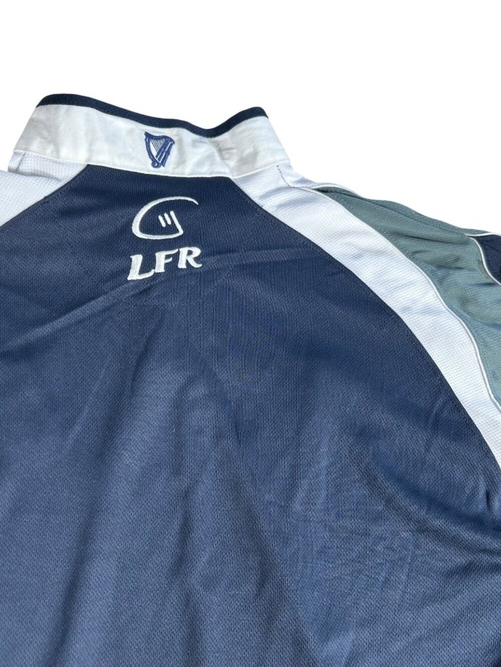 NEW Live for Rugby Ireland Rugby Polo Shirt Sz L LFR Navy White Collar Cooling - Picture 9 of 10